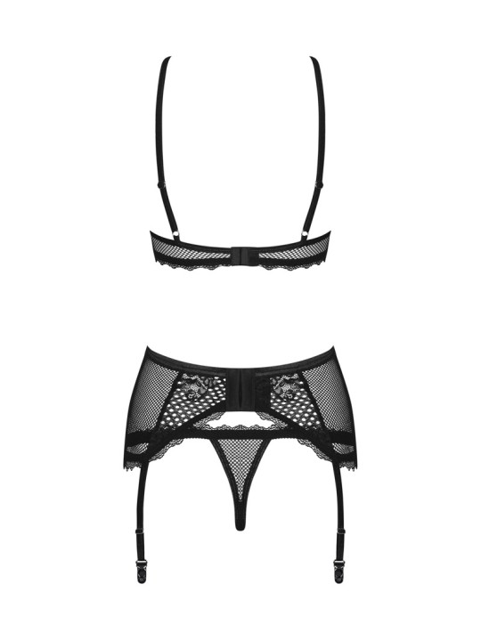 Reggiseno, reggicalze e perizoma nel set Basitta di Obsessive.